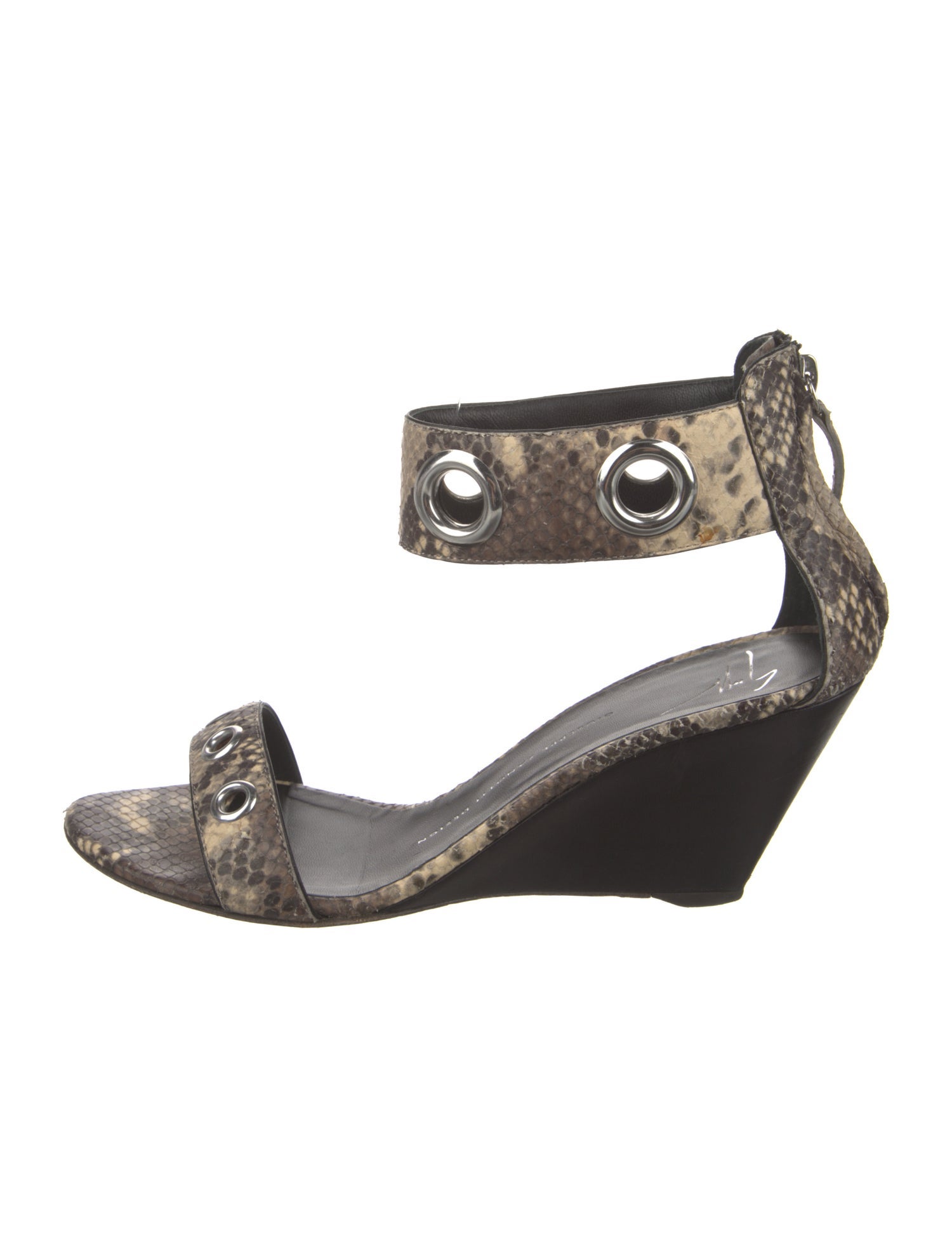 Giuseppe Zanotti Leather Animal Print Sandals