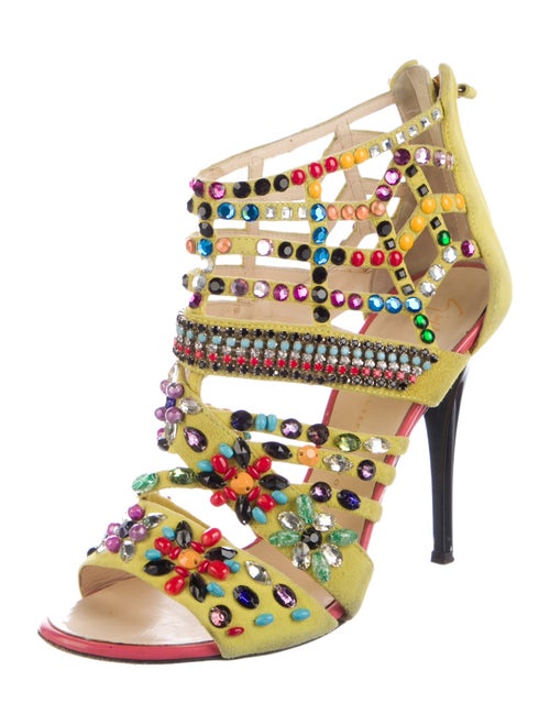 Giuseppe Zanotti Suede Patterned Sandals