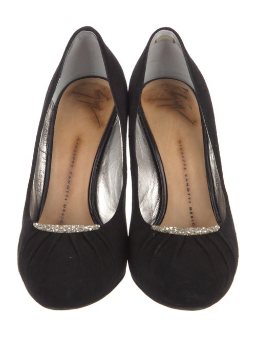 Giuseppe Zanotti Suede Crystal Embellishments Pumps