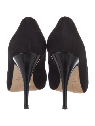 Giuseppe Zanotti Suede Crystal Embellishments Pumps