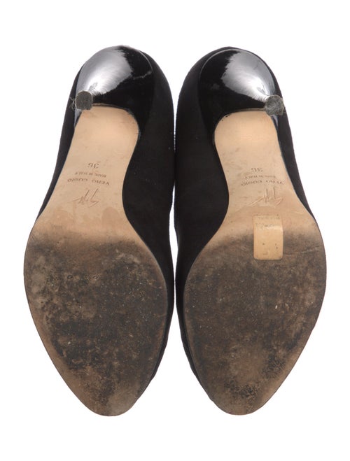 Giuseppe Zanotti Suede Crystal Embellishments Pumps