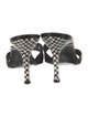 Giuseppe Zanotti Leather Mesh Accents Slides
