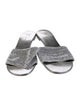 Giuseppe Zanotti Leather Crystal Embellishments Slides