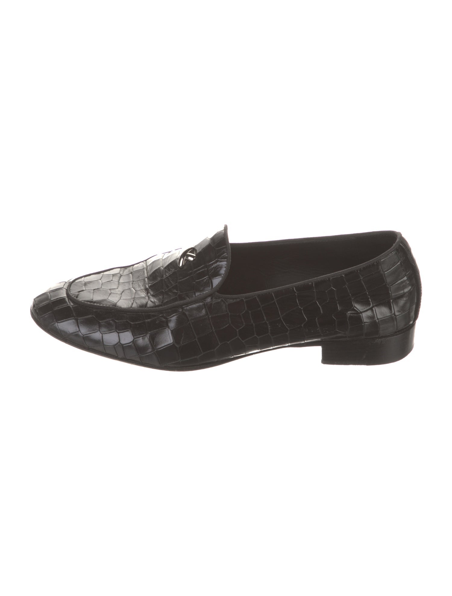 Giuseppe Zanotti Embossed Leather Dress Loafers