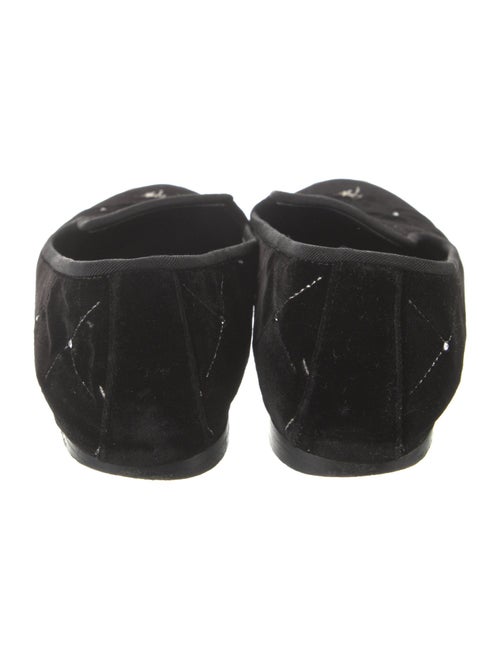 Giuseppe Zanotti Velvet Plaid Print Flats