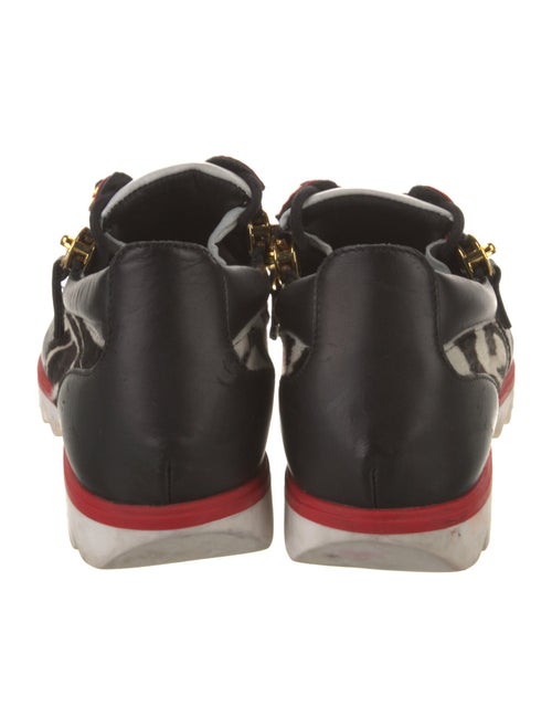 Giuseppe Zanotti Leather Colorblock Pattern Athletic Sneakers
