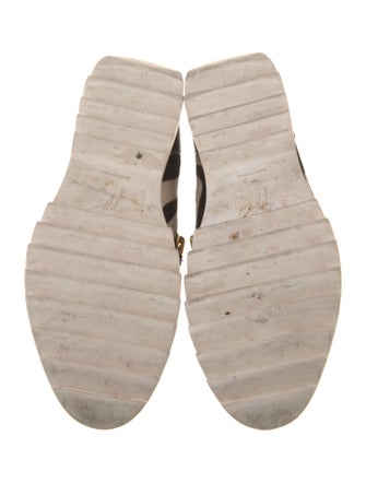 Giuseppe Zanotti Leather Colorblock Pattern Athletic Sneakers