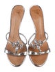 Giuseppe Zanotti Leather Crystal Embellishments Slides