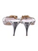 Giuseppe Zanotti Leather Crystal Embellishments Slides