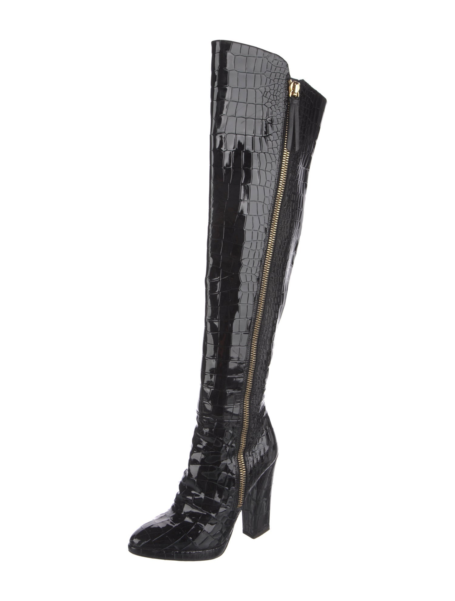 Giuseppe Zanotti Embossed Leather Boots