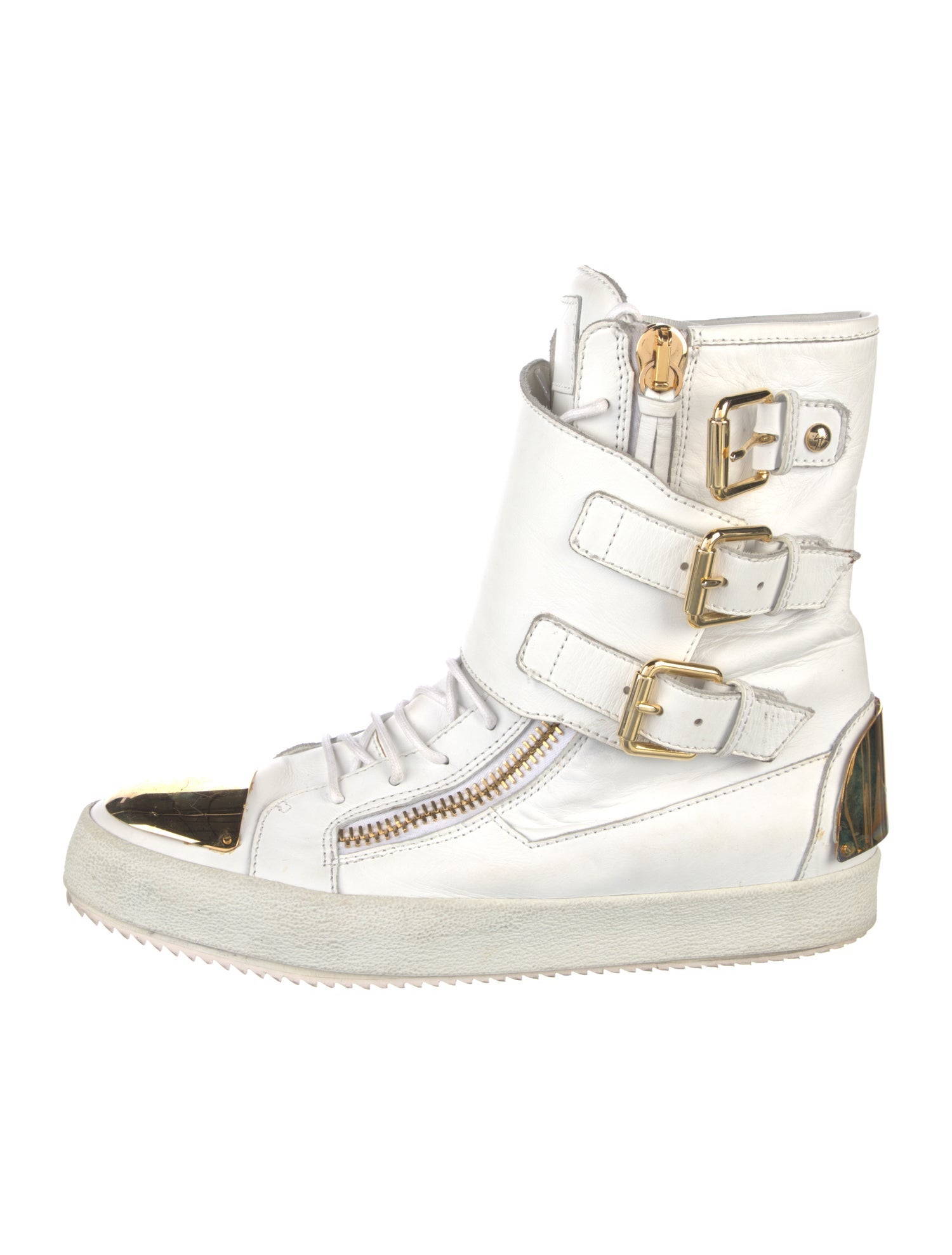 Giuseppe Zanotti Leather Lace-Up Boots