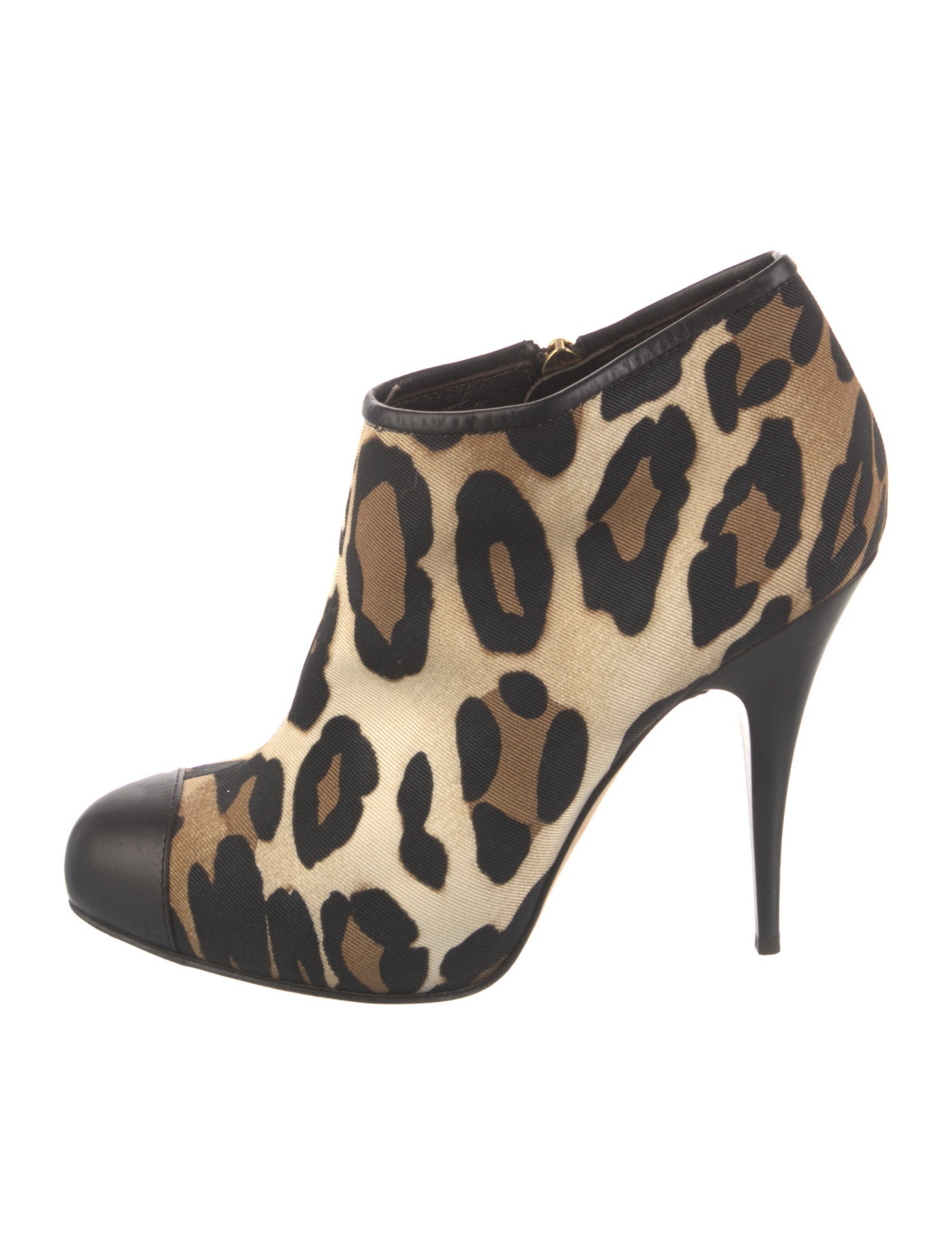 Giuseppe Zanotti Canvas Animal Print Lace-Up Boots