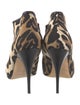 Giuseppe Zanotti Canvas Animal Print Lace-Up Boots