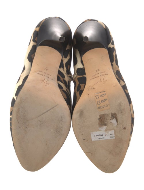 Giuseppe Zanotti Canvas Animal Print Lace-Up Boots