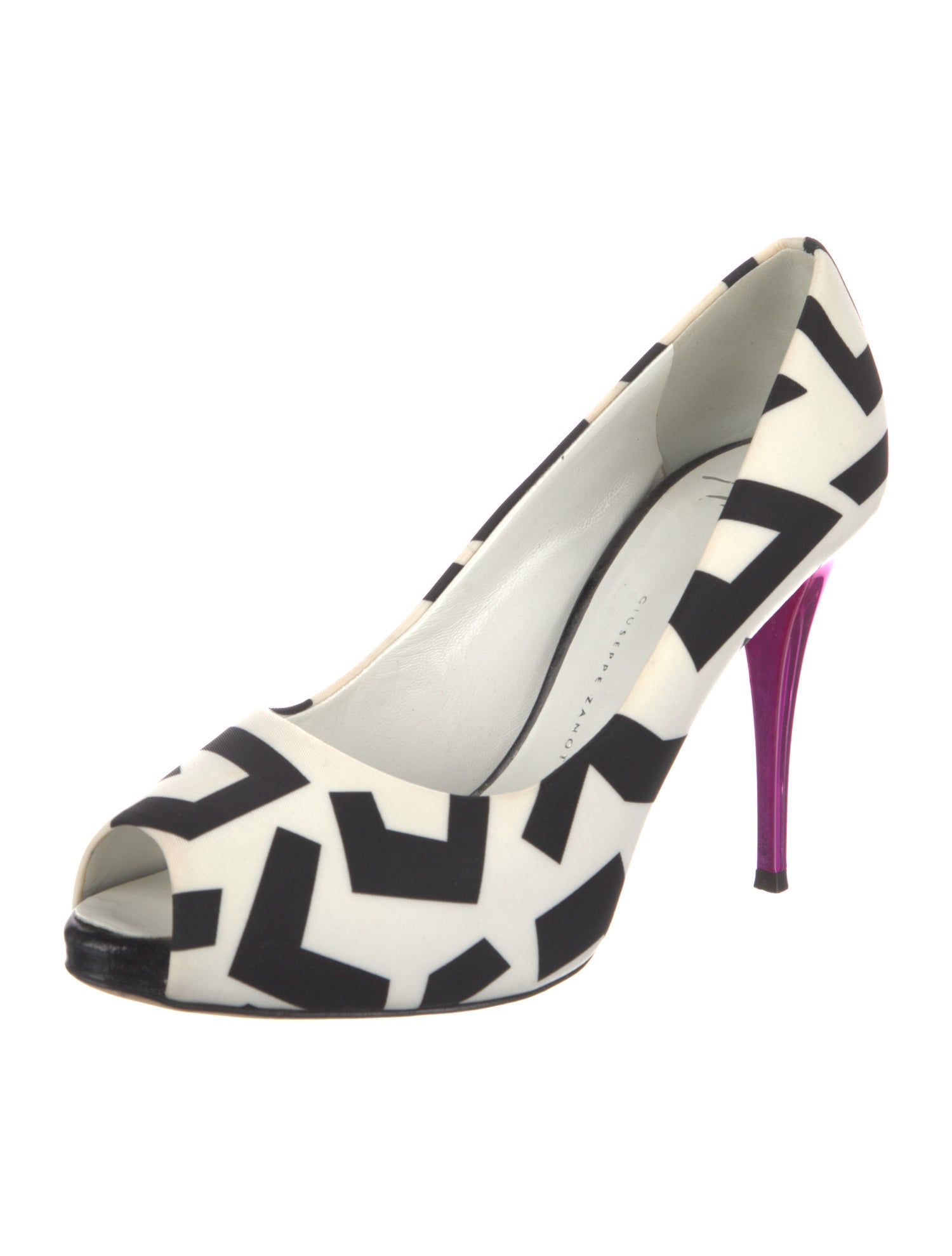 Giuseppe Zanotti Satin Printed Pumps