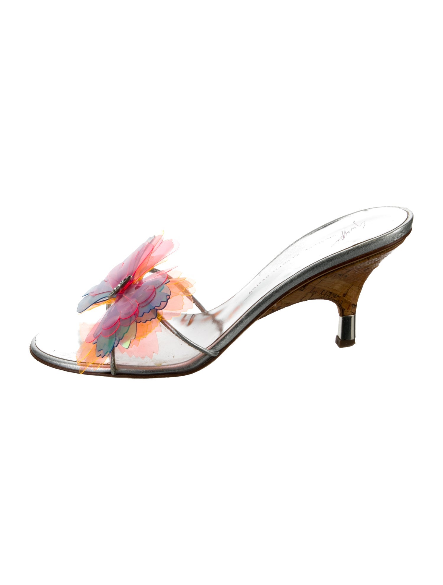 Giuseppe Zanotti Leather Crystal Embellishments Slides