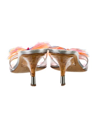 Giuseppe Zanotti Leather Crystal Embellishments Slides