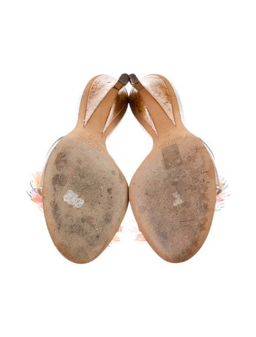 Giuseppe Zanotti Leather Crystal Embellishments Slides