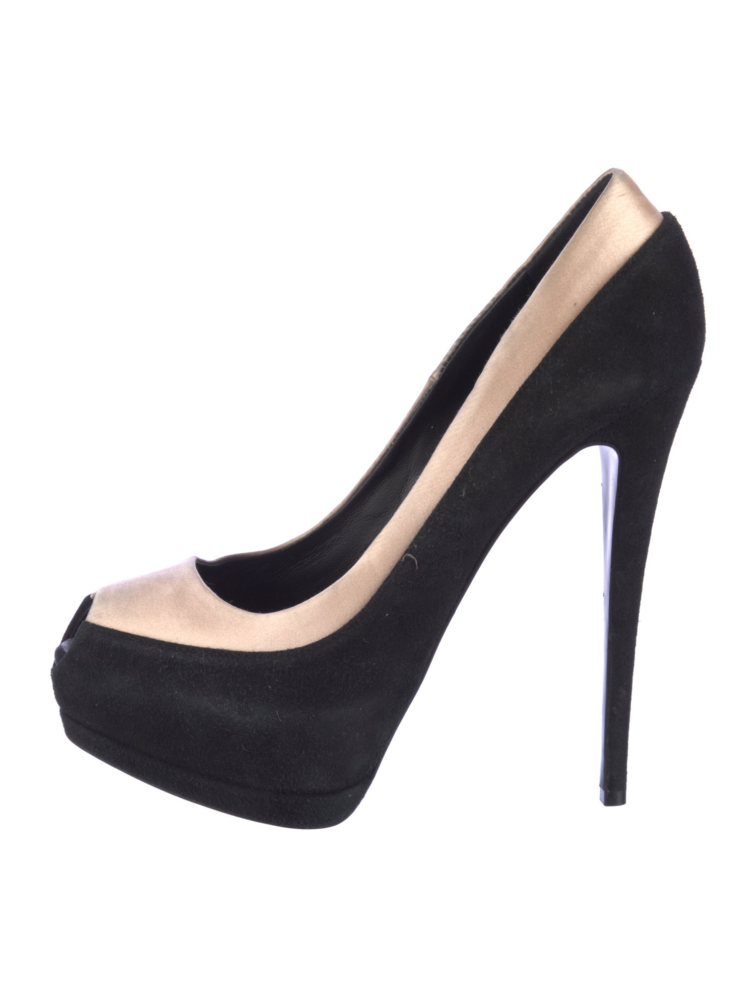 Giuseppe Zanotti Suede Colorblock Pattern Pumps