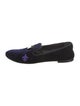 Giuseppe Zanotti Velvet Tassel Accents Loafers