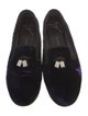 Giuseppe Zanotti Velvet Tassel Accents Loafers