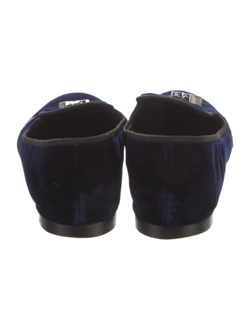 Giuseppe Zanotti Velvet Tassel Accents Loafers