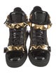 Giuseppe Zanotti Patent Leather Studded Accents Sneakers