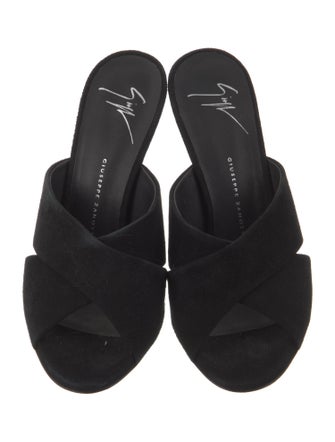 Giuseppe Zanotti Suede Slides