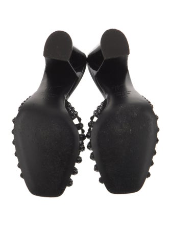 Giuseppe Zanotti Patent Leather Patterned Slides