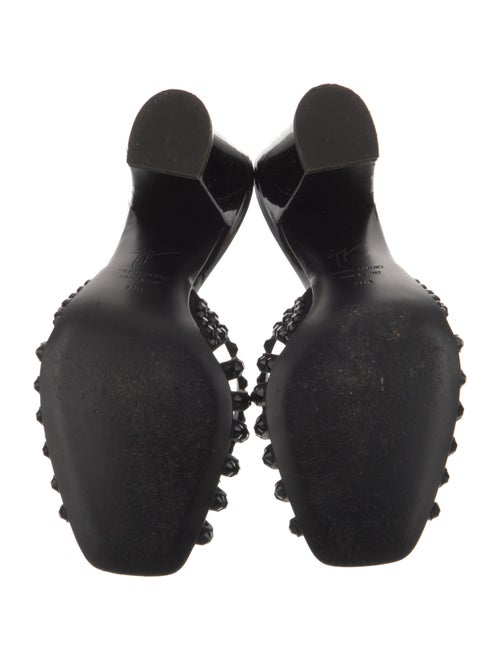 Giuseppe Zanotti Patent Leather Patterned Slides