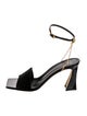 Giuseppe Zanotti Suede Chain-Link Accents Sandals