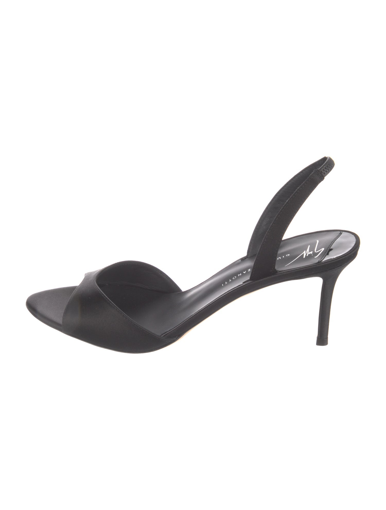 Giuseppe Zanotti Satin Slingback Sandals