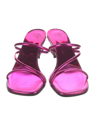 Giuseppe Zanotti Leather Slides