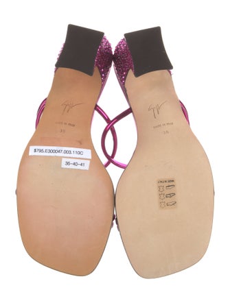 Giuseppe Zanotti Leather Slides