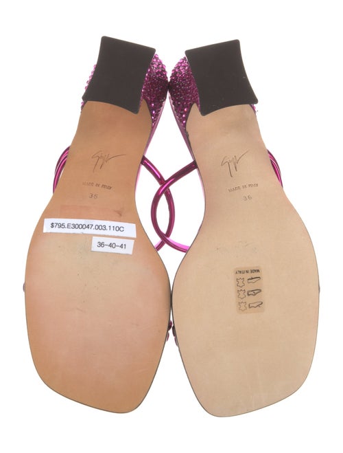 Giuseppe Zanotti Leather Slides