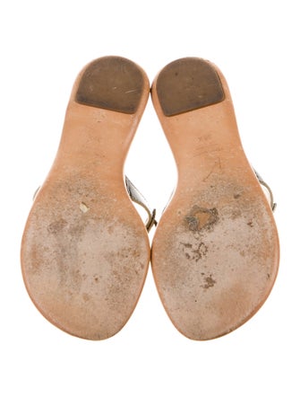 Giuseppe Zanotti Leather Crystal Embellishments Slides