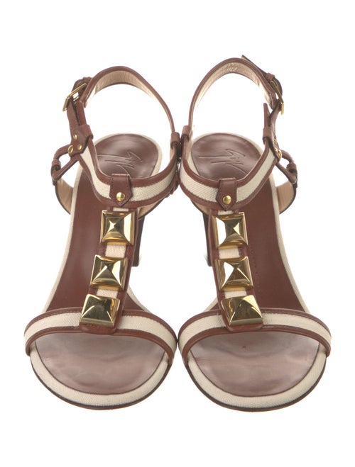Giuseppe Zanotti Studded Accents T-Strap Sandals
