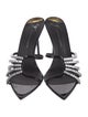 Giuseppe Zanotti Leather Crystal Embellishments Slides