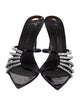 Giuseppe Zanotti Leather Crystal Embellishments Slides