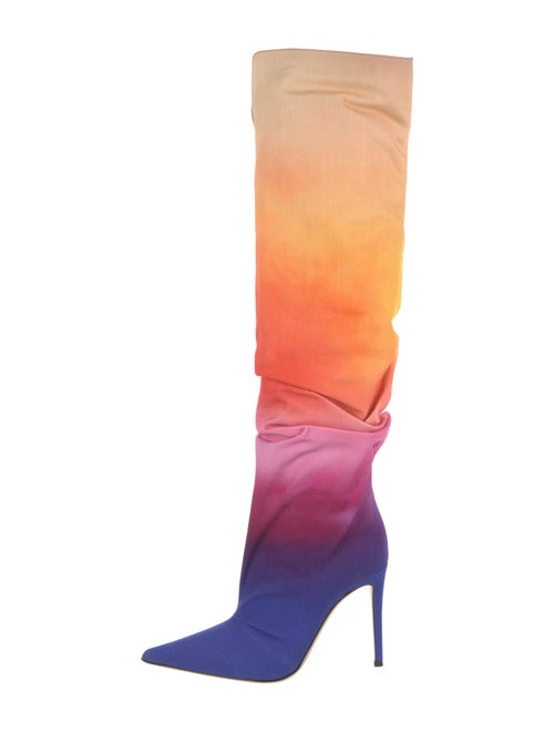 Giuseppe Zanotti Canvas Tie-Dye Print Sock Boots