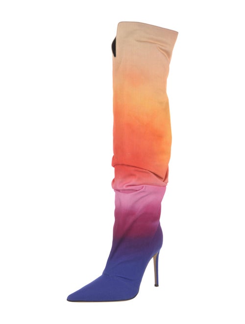 Giuseppe Zanotti Canvas Tie-Dye Print Sock Boots
