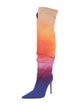 Giuseppe Zanotti Canvas Tie-Dye Print Sock Boots