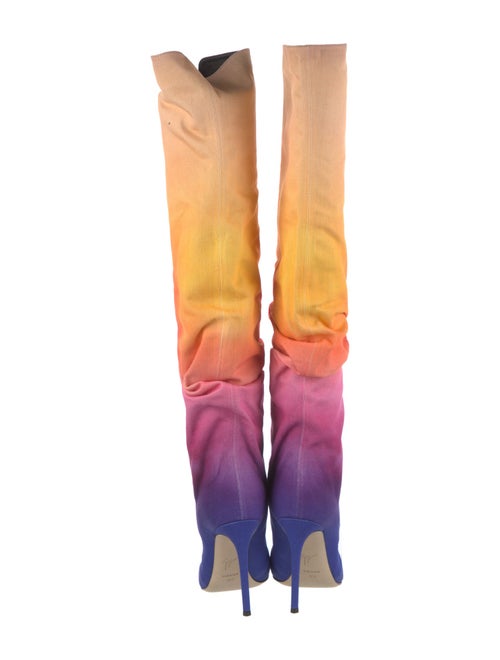 Giuseppe Zanotti Canvas Tie-Dye Print Sock Boots