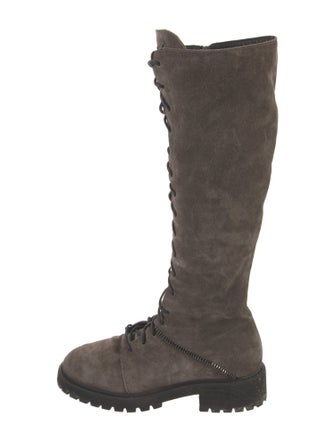Giuseppe Zanotti Suede Lace-Up Boots