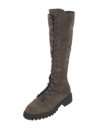 Giuseppe Zanotti Suede Lace-Up Boots