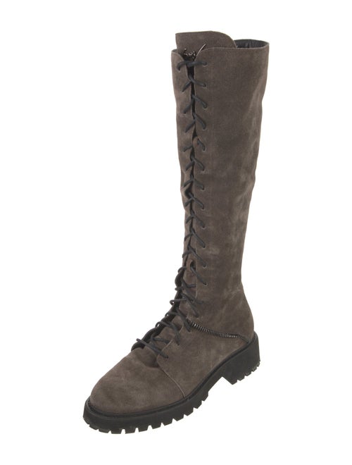 Giuseppe Zanotti Suede Lace-Up Boots