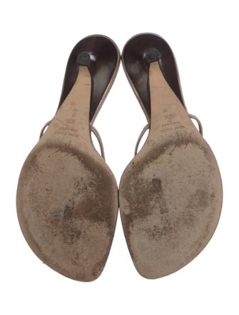 Giuseppe Zanotti Leather Crystal Embellishments Slides