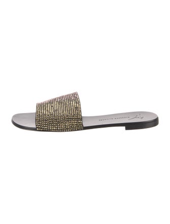 Giuseppe Zanotti Crystal Crystal Embellishments Slides