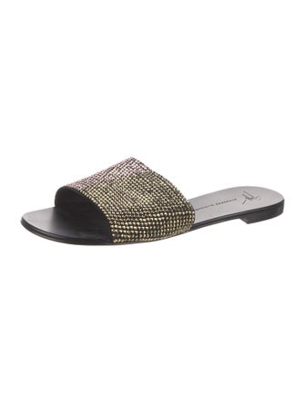 Giuseppe Zanotti Crystal Crystal Embellishments Slides