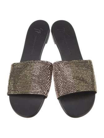 Giuseppe Zanotti Crystal Crystal Embellishments Slides